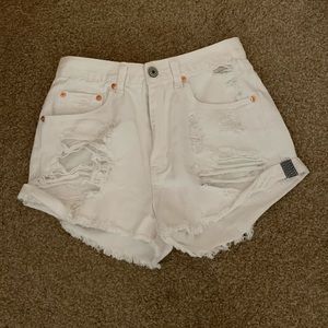 High Wasted Jean Shorts